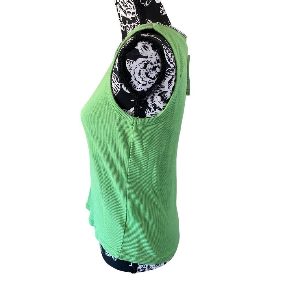 Nwt Assoluto Rhinestone Ribbed Tank Top Embellished - Picture 3 of 14